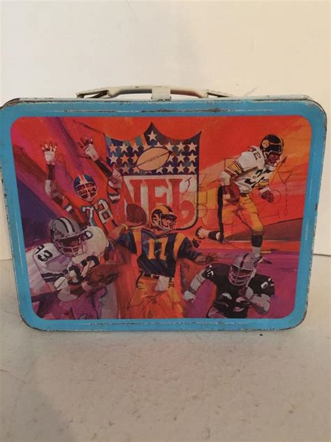 nfl metal lunch box 1978|Nfl Metal Lunch Box In Collectible Metal Lunchboxes 1970.